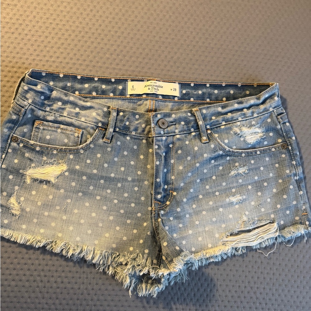 American Eagle Outfitters Blue Polka Dot Women's Shorts